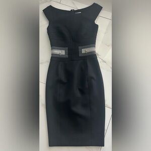 Karen Millen Boat Neck Color Block Sheath Dress